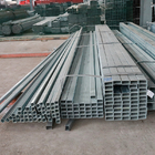 Iron GI Galvanized Square Steel Pipe Tube 6m 275g/M2 SS540