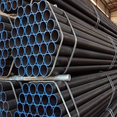 Gr A A53 Carbon Steel Tube Sch40 Black Mild Steel Pipe ERW