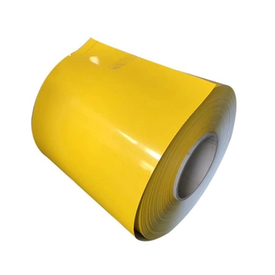 Yellow AZ150 Ppgl Steel Coil Yellow 55% Al Zn Coated Steel PVDF