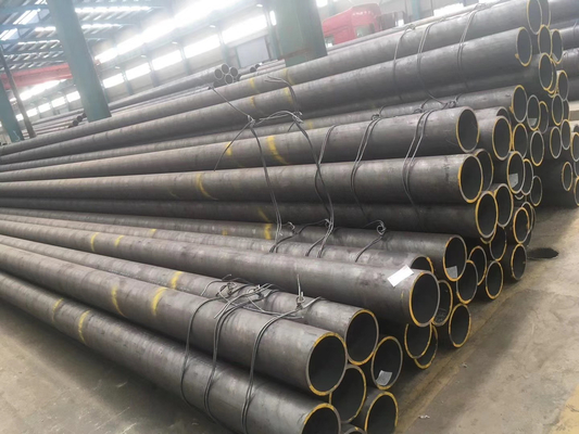 MTC Round Carbon Steel Pipe Q235b Q345 A106 Welded Black