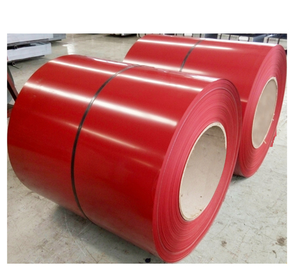 Red ASTM Prepainted Galvalume Steel Coil 792 Colour Coated Sheet Coil